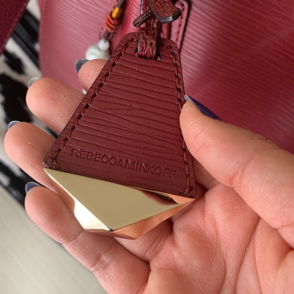 Rebecca Minkoff wine red satchel. - Picture 3 of 8